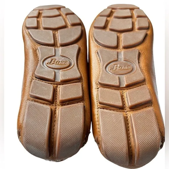 G.H. Bass Amalfi Leather Driving Moccasin Loafer Shoe Size 8.5 Brown Preppy NEW