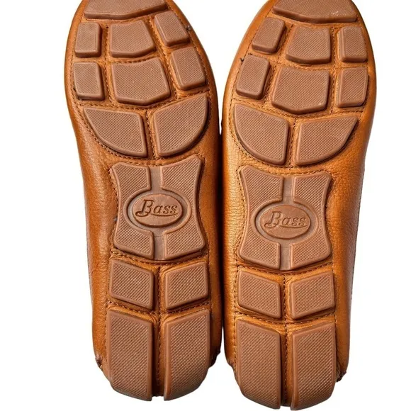 G.H. Bass Amalfi Leather Driving Moccasin Loafer Shoe Size 8.5 Brown Preppy NEW