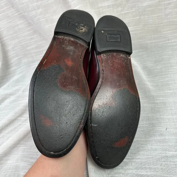 G.H.BASS &amp; Co Men's Tassel Burgundy Maroon Red Loafer Shoes Men's Size 12 Office
