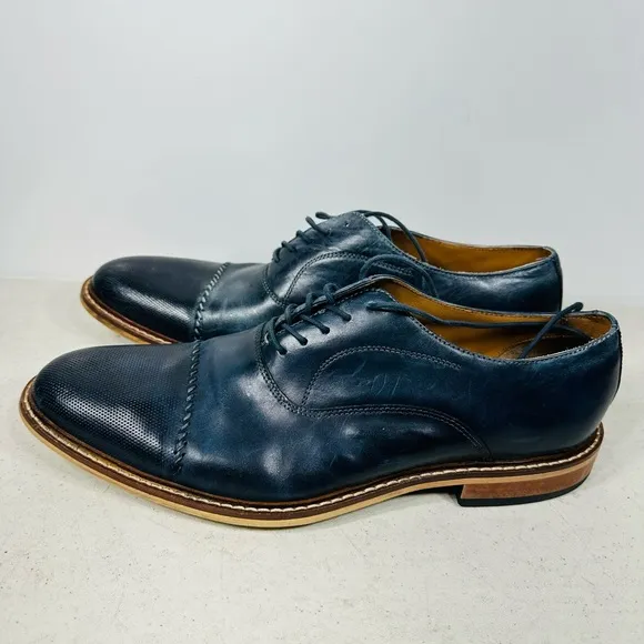 Giorgio Brutini Mens 12 M Leather  Lace Up Wing Tip Shoes