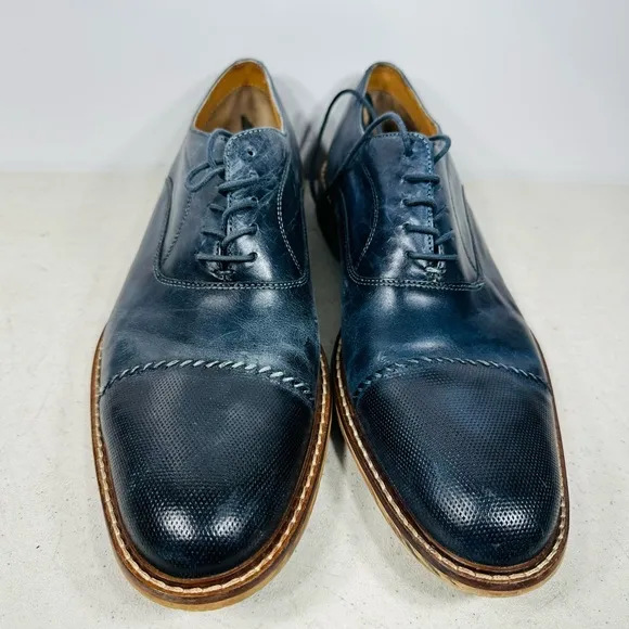 Giorgio Brutini Mens 12 M Leather  Lace Up Wing Tip Shoes