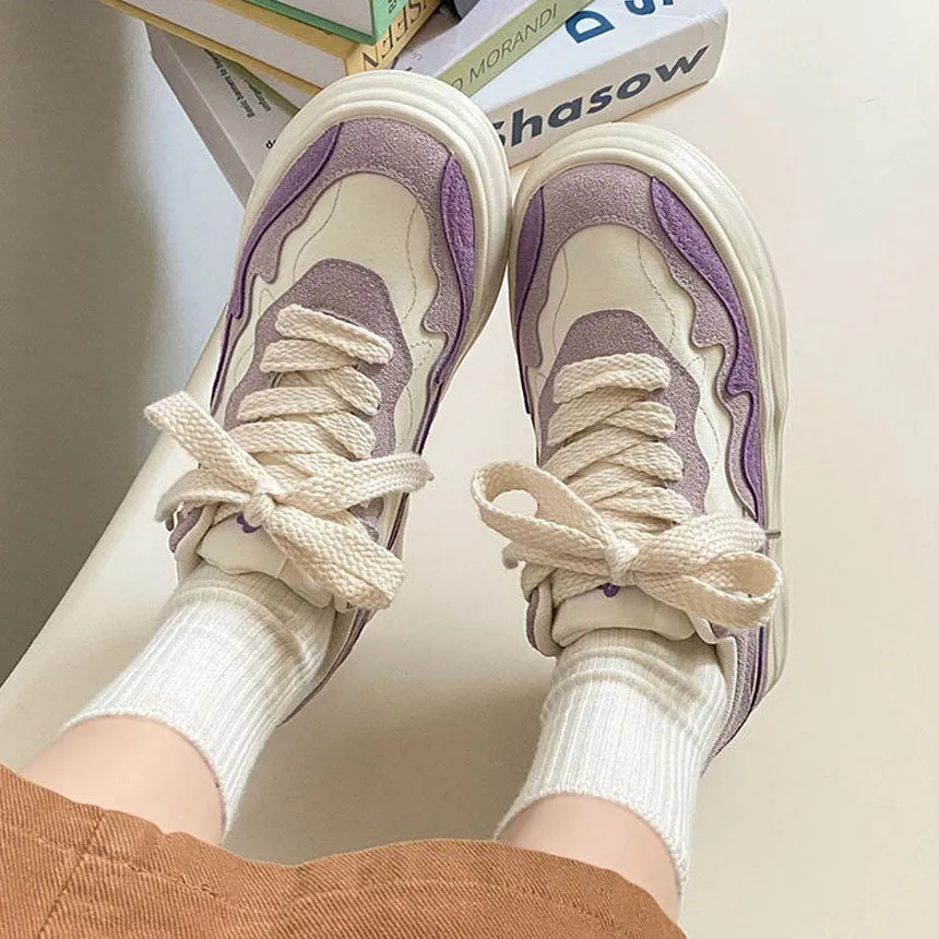 Girls' All-Matching Platform Sneakers - Casual and Trendy Footwear for Girls