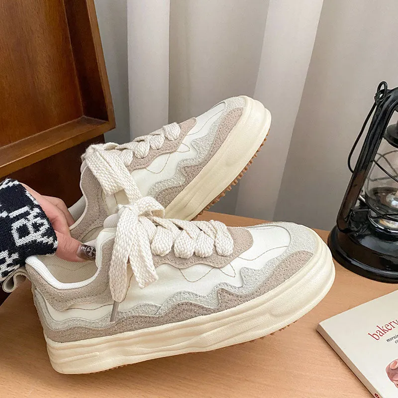 Girls' All-Matching Platform Sneakers - Casual and Trendy Footwear for Girls