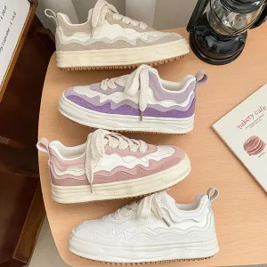 Girls' All-Matching Platform Sneakers - Casual and Trendy Footwear for Girls