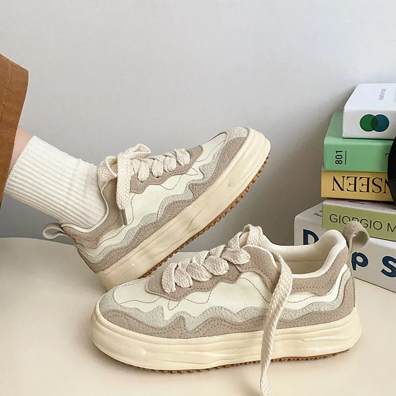 Girls' All-Matching Platform Sneakers - Casual and Trendy Footwear for Girls