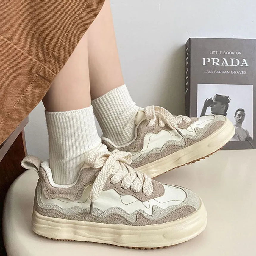 Girls' All-Matching Platform Sneakers - Casual and Trendy Footwear for Girls