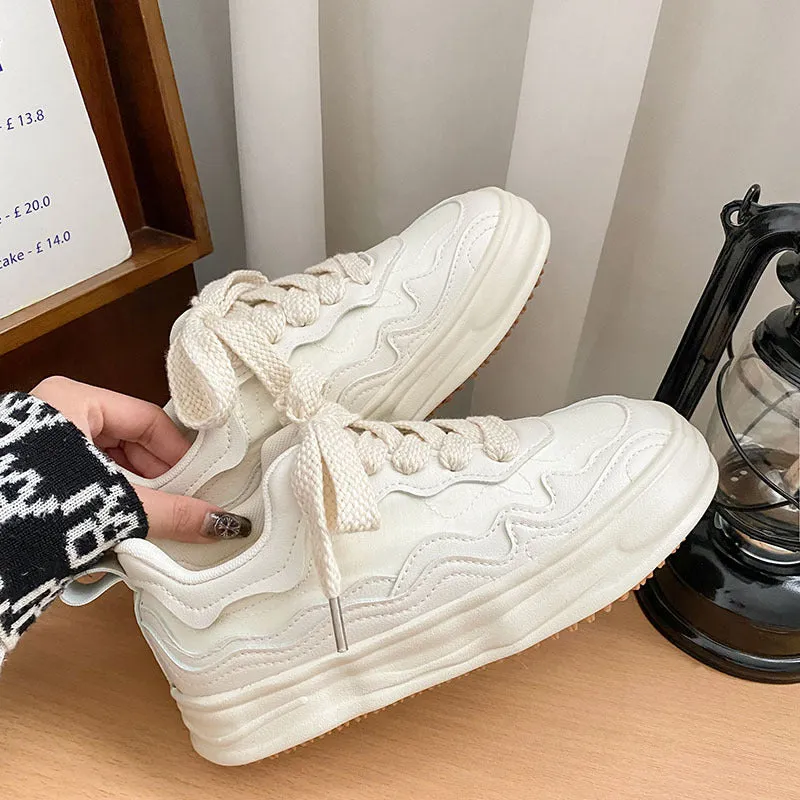 Girls' All-Matching Platform Sneakers - Casual and Trendy Footwear for Girls
