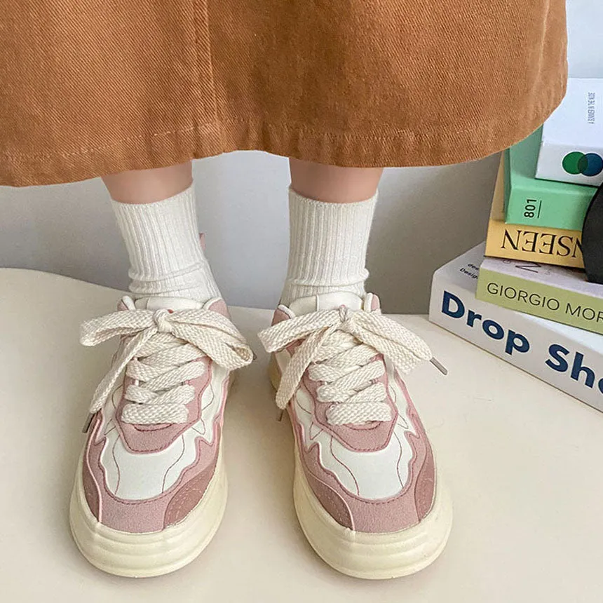 Girls' All-Matching Platform Sneakers - Casual and Trendy Footwear for Girls
