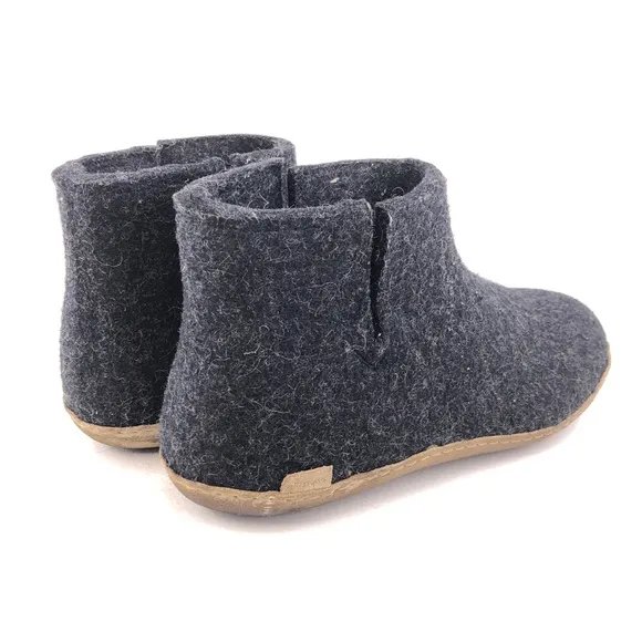 Glerups Wool Slipper Boots with Leather Sole EUR 45