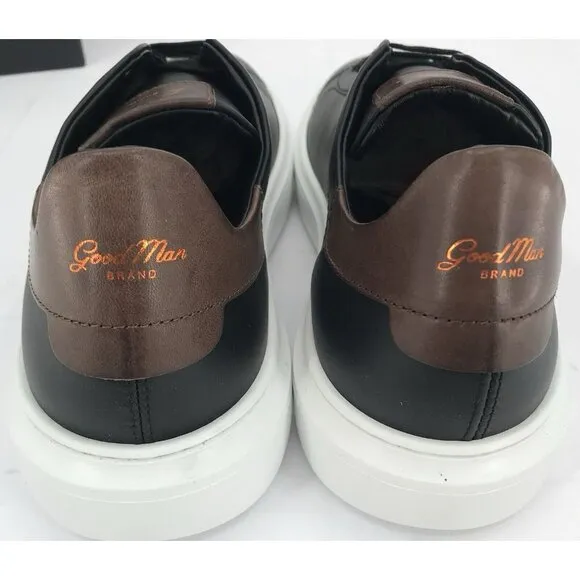 GoodMan Brand Sneakers Mens Size 11.5 Legend London Black Vachetta Edge Italy