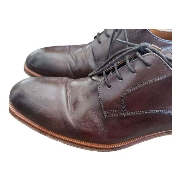 Gordon Rush Mens Derby Shoes Brown Leather Lace-up Solid 10