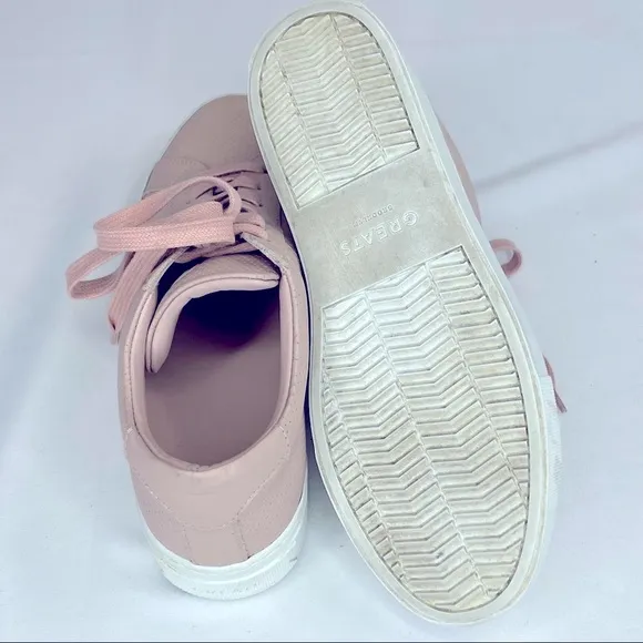 Greats Brooklyn Royale Blush Leather Shoes Size 7.5