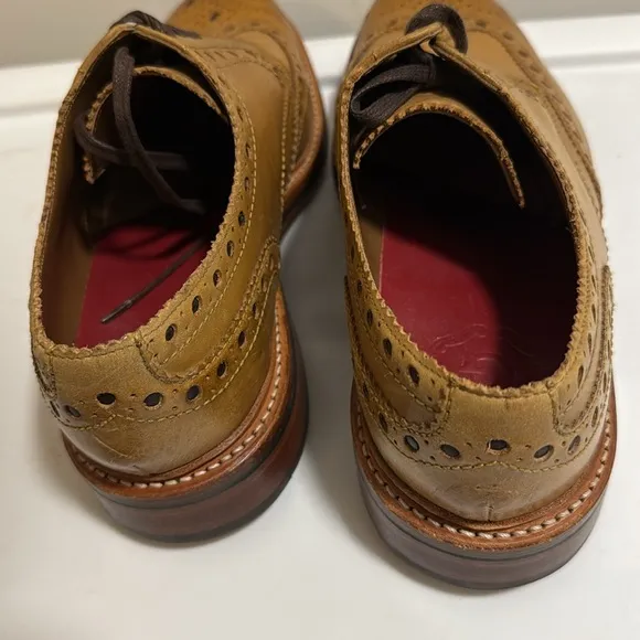 Grenson Archie Gibson Brogue Tan Shoe. Men’s Size 10 C.