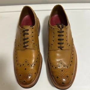 Grenson Archie Gibson Brogue Tan Shoe. Men’s Size 10 C.