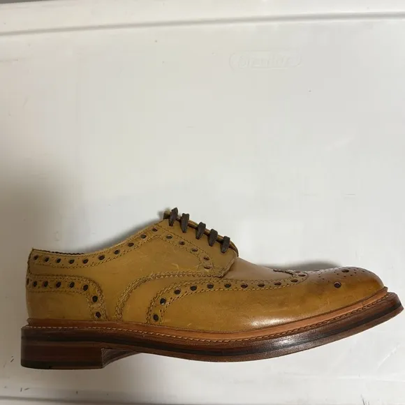 Grenson Archie Gibson Brogue Tan Shoe. Men’s Size 10 C.