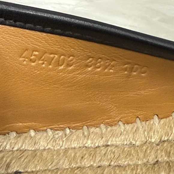 GUCCI Micro Guccissima Leather Espadrilles