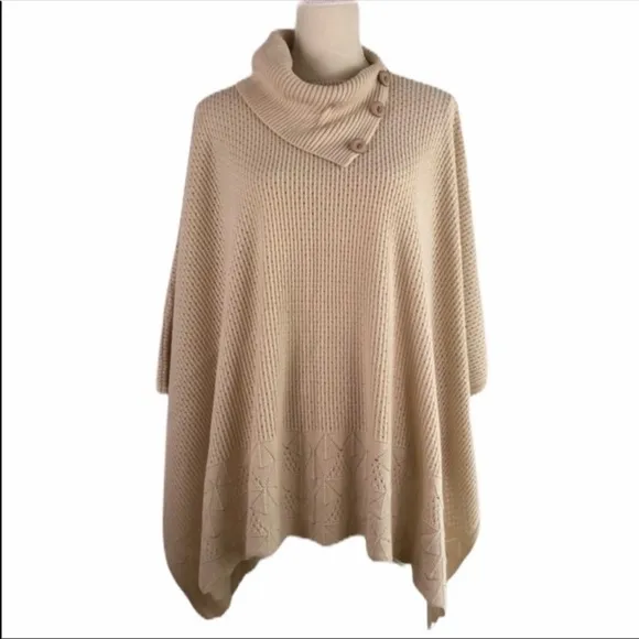 Handcrafted handmade Women’s Super Soft Cowl Neck Poncho