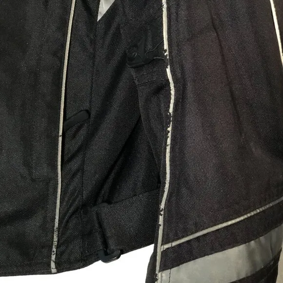 Harley Davidson Motorcycle Jackets Mens XL Black Gray Armor Reflective