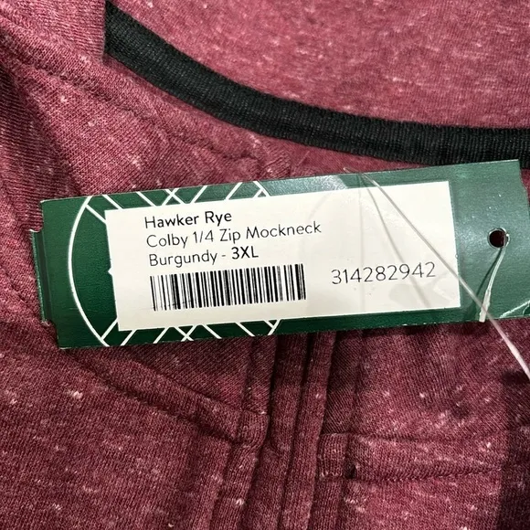 Hawker Rye Colby 1/4 Zip Mockneck Jacket