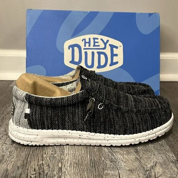 Hey Dude Men's Wally Stretch Slip-On Casual Moccasin Sneakers from Finish Line