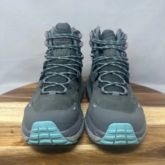 Hoka Kaha 2 GTX Gore-Tex Hiking Castlerock Women's 8.5 B Gray Boots Shoes