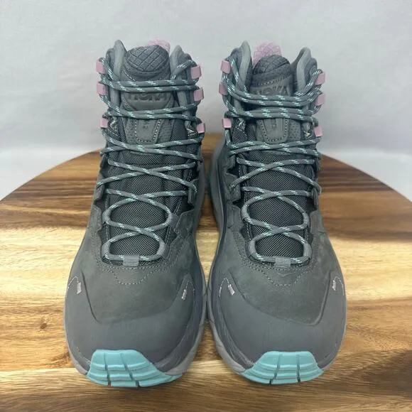 Hoka Kaha 2 GTX Gore-Tex Hiking Castlerock Women's 8.5 B Gray Boots Shoes