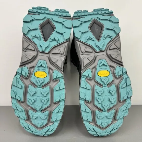 Hoka Kaha 2 GTX Hiking Boots Gore-Tex Vibram Castlerock/Coastal Shade Womens 10B