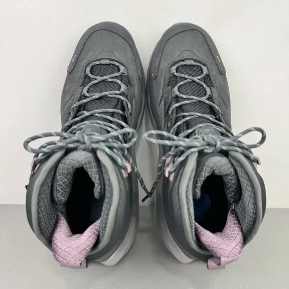 Hoka Kaha 2 GTX Hiking Boots Gore-Tex Vibram Castlerock/Coastal Shade Womens 10B