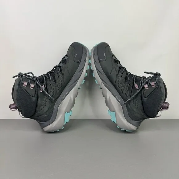 Hoka Kaha 2 GTX Hiking Boots Gore-Tex Vibram Castlerock/Coastal Shade Womens 10B