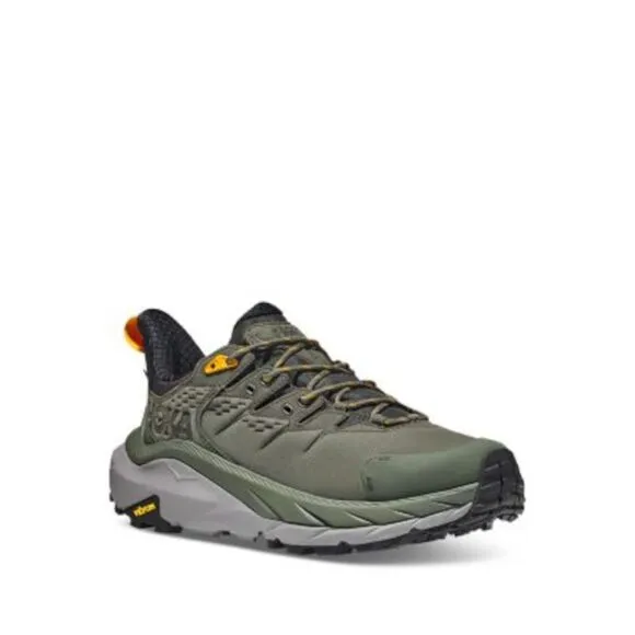 HOKA Mens Green Hiking Pull-Tab Kaha 2 Platform Athletic Sneakers Shoes 11.5 D