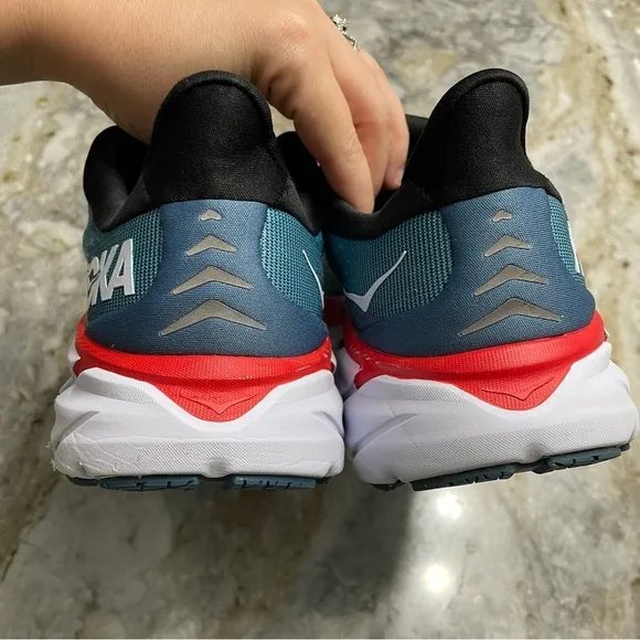 Hoka One One Clifton 8 Men's 8D running shoes Teal/Aquarelle