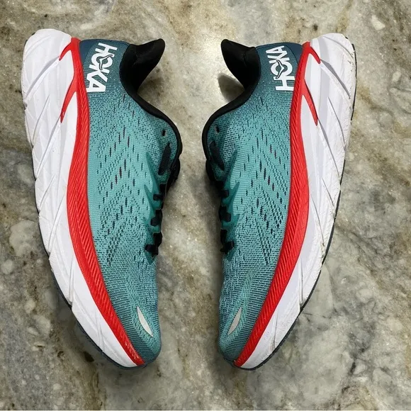 Hoka One One Clifton 8 Men's 8D running shoes Teal/Aquarelle