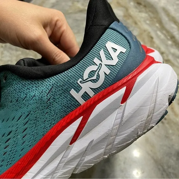 Hoka One One Clifton 8 Men's 8D running shoes Teal/Aquarelle