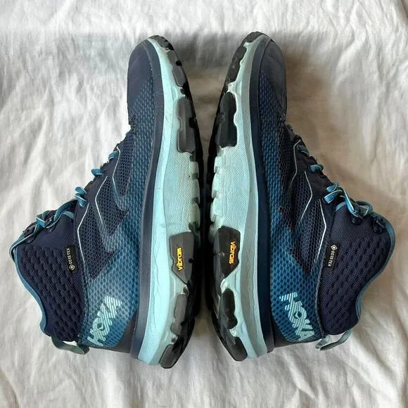 Hoka One One Toa GTX 1112033 BIAQ Women’s Gore-Tex Hiking Boots Blue Size 9