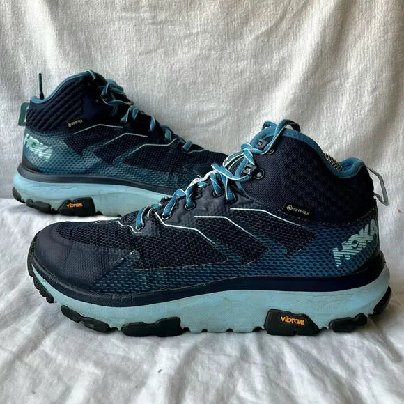 Hoka One One Toa GTX 1112033 BIAQ Women’s Gore-Tex Hiking Boots Blue Size 9