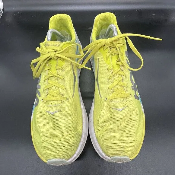 Hoka One One U Rocket X  Running Shoes Men's 10.5 womens 11.5  Neon Yellow Light