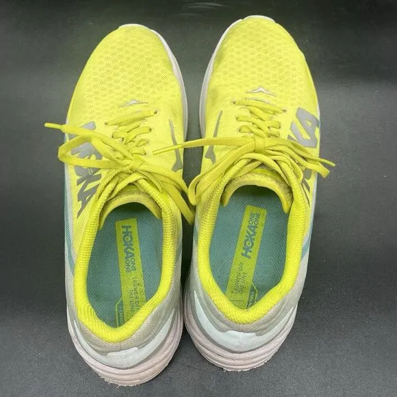 Hoka One One U Rocket X  Running Shoes Men's 10.5 womens 11.5  Neon Yellow Light