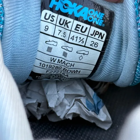 Hoka Teal Athletic Shoes