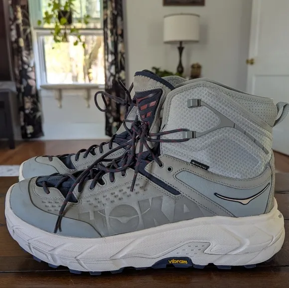 Hoka Vibram Tor Ultra High Limestone/Shifting Sand Hiking Boots Size 15