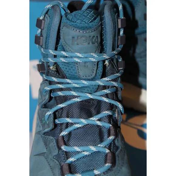 Hoka Women’s Kaha 2 GTX Mid Waterproof Hiking Boots Blue Coral Sz 7.5 $240‎