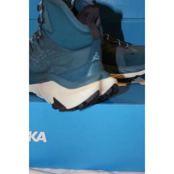 Hoka Women’s Kaha 2 GTX Mid Waterproof Hiking Boots Blue Coral Sz 7.5 $240‎