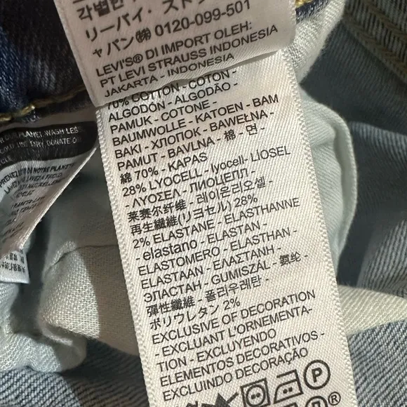 🌟HP🌟Levi’s 502 Taper Light Wash Denim Stretch Jeans 29 x 30