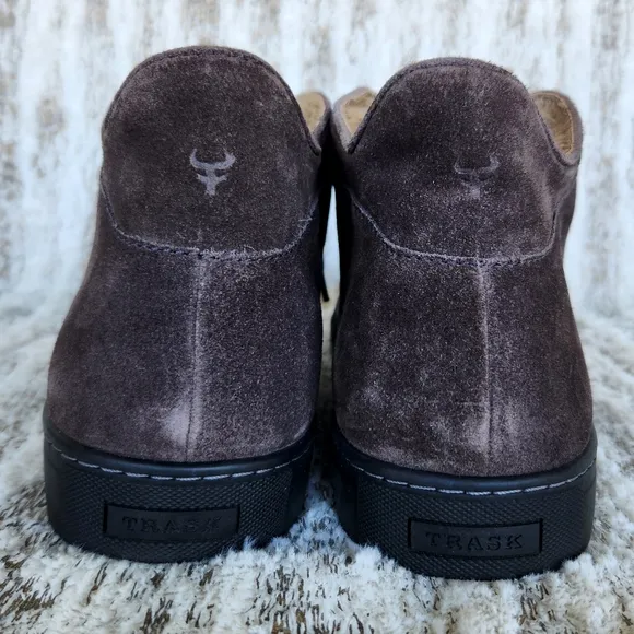 H.S. Trask Sherling Lined Suede Chukka Boots Dark Brown Leather, Men's Size 11 M