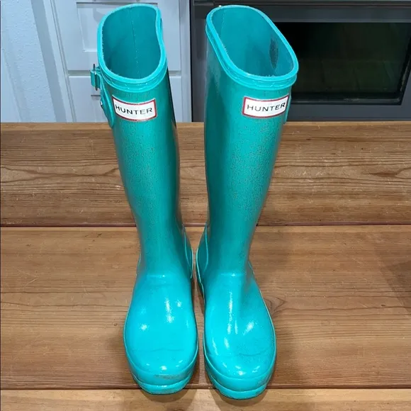 Hunter Aqua Tall Rain Boots