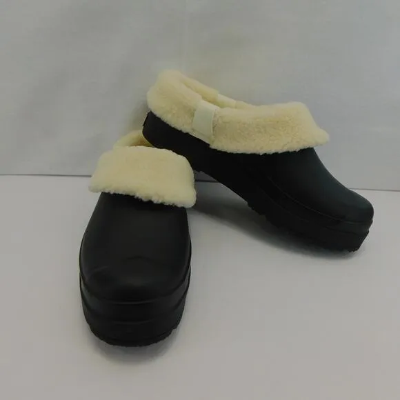 Hunter Black Women's Play Sherpa Insulated Clog Size 10 New