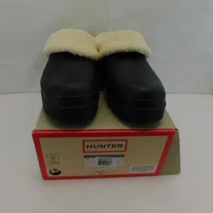 Hunter Black Women's Play Sherpa Insulated Clog Size 10 New