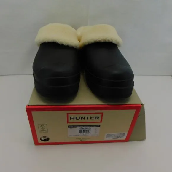 Hunter Black Women's Play Sherpa Insulated Clog Size 10 New