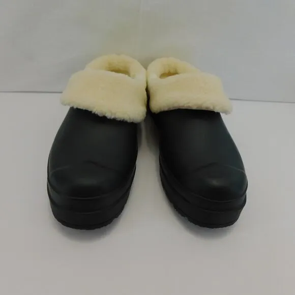 Hunter Black Women's Play Sherpa Insulated Clog Size 10 New
