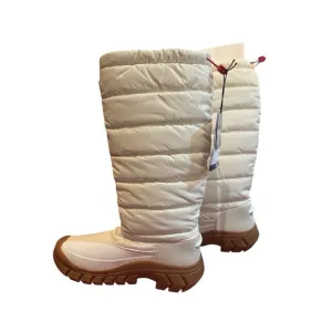 Hunter Intrepid Women's Tall Winter Snow Boots WhiteIvory US Size 10 Quilted