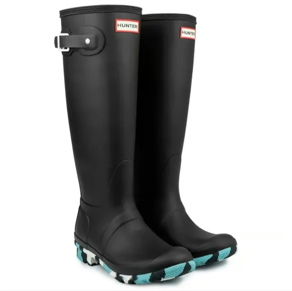 HUNTER Original Tall Color Splash Boots Women's/ 9